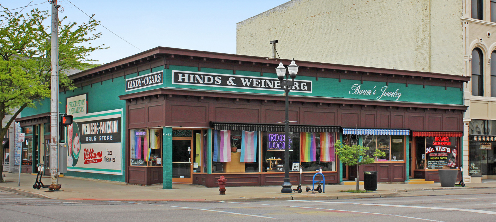 
<span>The P C Andre Building: Corner of Court Street and N. Michigan Avenue</span>
